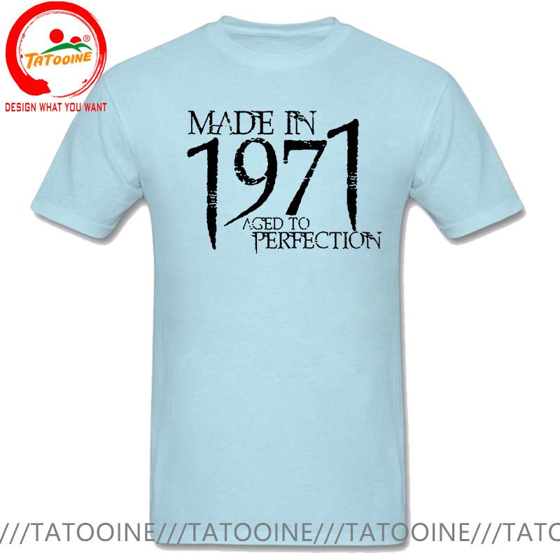 Born In 1971 Plus Size 5xl 6xl Tshirt Unisex Tshirt Homme Summer Made 1971 Aged To Perfection T Shirt Unisex Birthday Gifts Tee Shirt