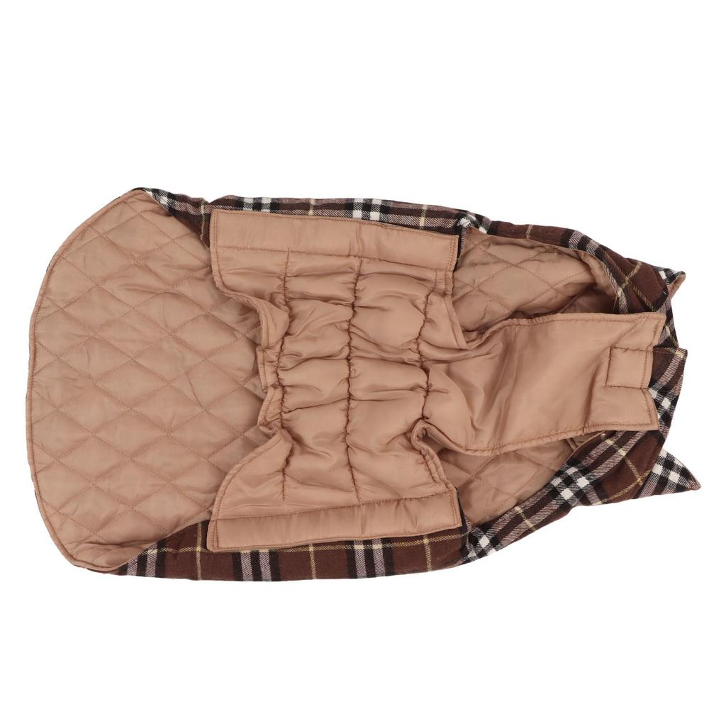 Hunde-Wintermantel, Weste, weiche Polyester-Baumwolle, Herbst, Haustier, kaltes Wetter, Jacke für große Hunde, Kaffee