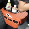 Auto Mittelkonsole Abdeckung Wasserdichte Armlehnenauflage Für Auto PU Leder Konsolenmatte Mit Getränkehalter Autozubehör Für Auto