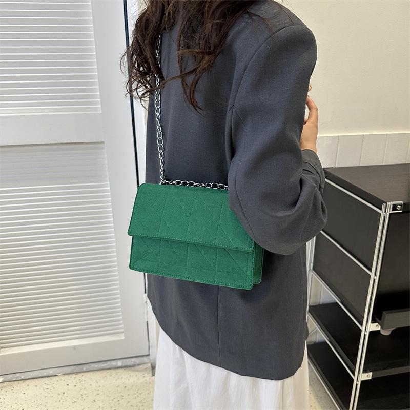 Simple Chain Shoulder Bag Casual Commuter Crossbody Bag New Summer Bag Women's Niche Fashion Square Bag