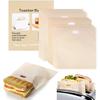 5Pcs Reusable Toaster Bag Non Stick Bread Bag Sandwich Bags Fiberglass Toast Microwave Heating Pastry Tools Baking Sheets