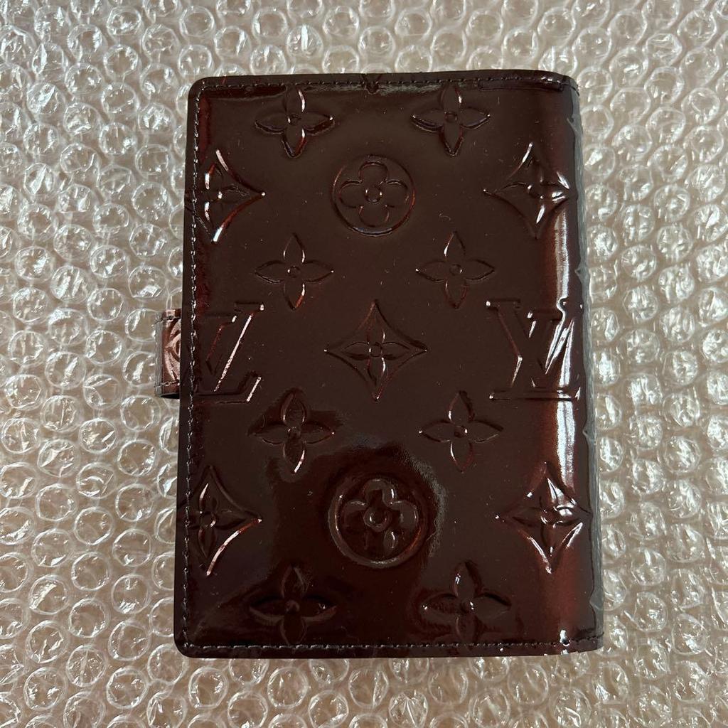Used LOUIS VUITTON Monogram Vernis Agenda Cover Amarante New
