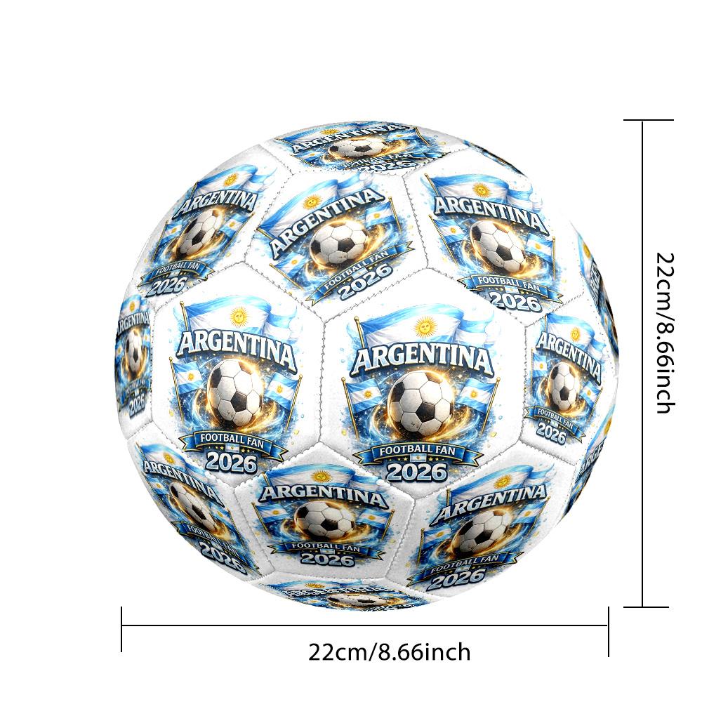 Bandera de Brasil Arte Balón de Fútbol Tamaño 5 Fútbol Cosido a Máquina Interior/Exterior Entrenamiento y Partidos para Accesorios de Fútbol