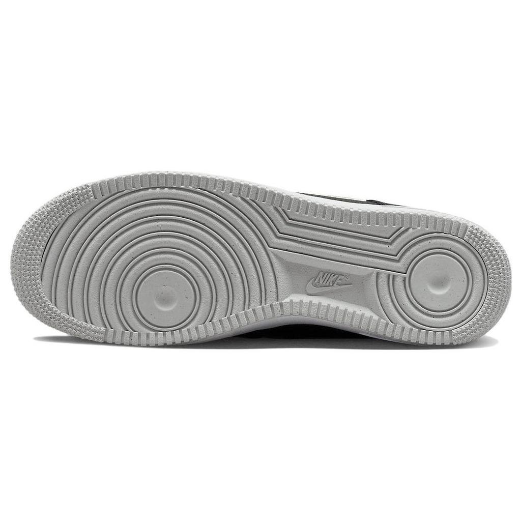 Nike Air Force 1 07 bestickter Swoosh – schwarze Herren-Sneaker, Weiß, Photon-Dust FJ4211-001