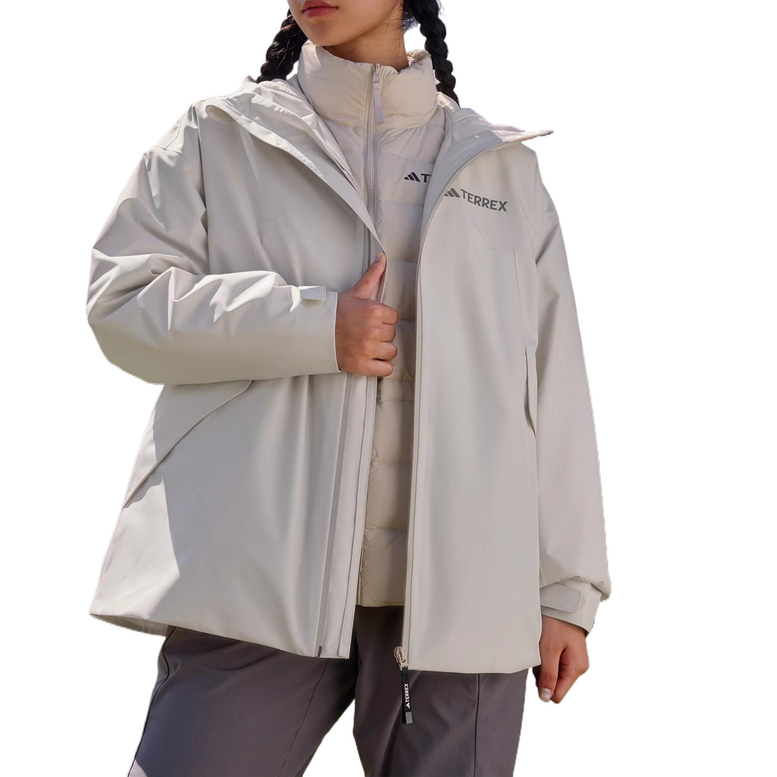 

Adidas Минималистичная Удобная Эстетичная Однотонная Водонепроницаемая Ветрозащитная Теплая Куртка Женская Куртка JV6245 S