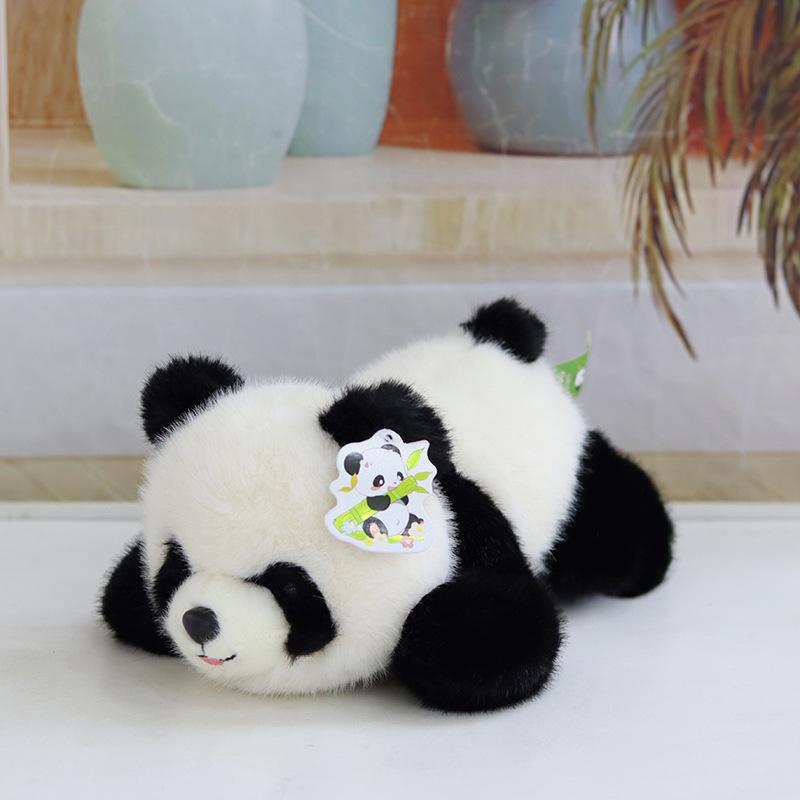 

Panda doll plush toy national treasure giant panda doll Chengdu ragdoll travel souvenir gift 25cm