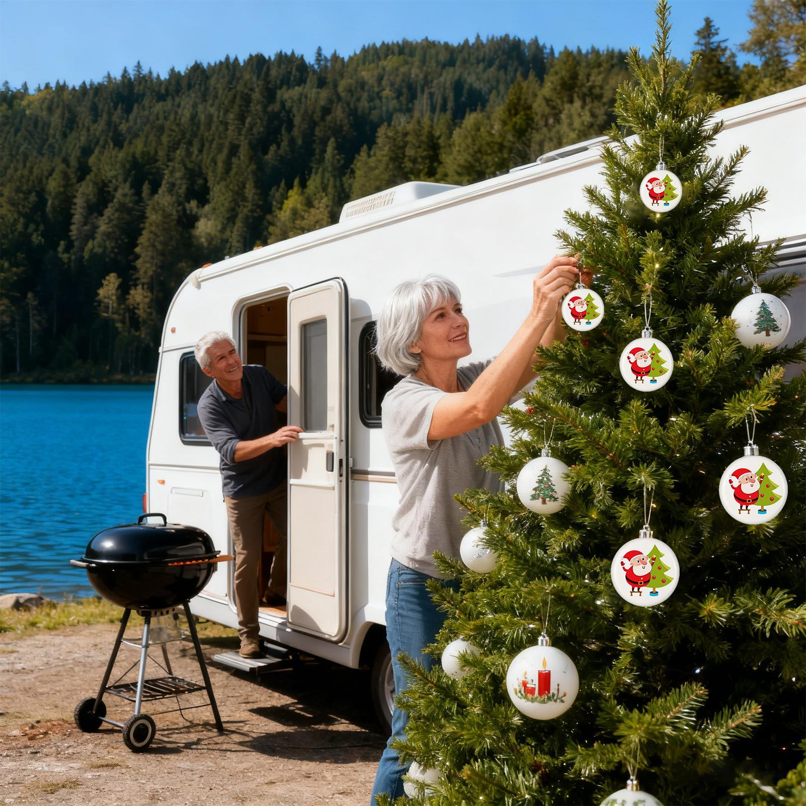 

Christmas Tree Balls 12-pieces White Paintable Flat Sphere Blank White Ornaments Balls For Crafts Drawing For Indoor Outdoor China Mainland