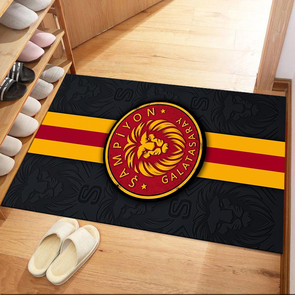 Galatasaray 28 Floor Rug Office Rug Suitable for Study Room Outdoor Entryway Bedrooms Antislip Carpet Office Home Decor Perfect Gift for Women/Men