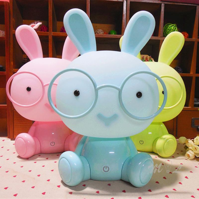 Cute Cartoon Animal Led Night Light for Baby Children's Room Night Lamp Christmas Gift Beside Deco Rabbit Lamp USB Night Lights