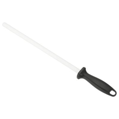 Uxcell Ceramic Sharpening High Hardness White Sharpening Stone for Kitchen Knives 12-inch Rod,