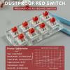 Metal Plastic Composite Linear Switches For Mechanical Keyboards With Hot Swap Function Black Red Brown Blue Option
