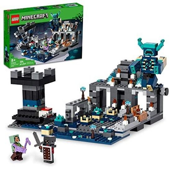 LEGO Toy Minecraft Deep Dark Battle Boys Girls Children Goods Game Educational Birthday Present Gift Block 21246 8 Years Old