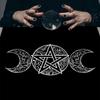 60x60cm Tarot Card Tablecloth Flannel Geometric Figure Divination Altar Cloth Board Game Oracles Card Pad Rune Support