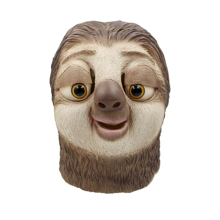 

Sloth mask Halloween funny animal latex headgear funny animal headgear performance party props Average Size