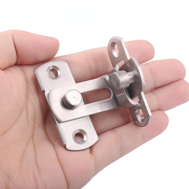 1PC Door Lock Barn Door Cast Metal Hook Latch Lock Texture Home Decoration Ornament Toilet Doors Right Angle Sliding Gate Lock