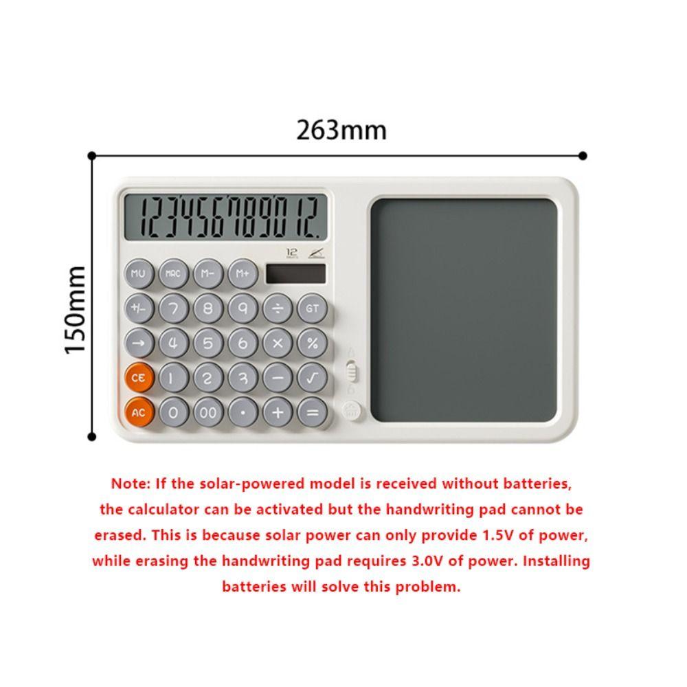 Large LCD Display Scientific Calculator Dual Power Supply 12-Digit Calculator  Students