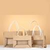 Shopping Bag Window Splicing Linen Bag Jute Bag Eco-friendly For Market Stall Holders Promotional Use Everyday Carry