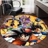 1pc Dragon Ball2 Print Round Carpet Chair Round Carpet Suitable for Bedroom Living Room Home Decorative Carpet