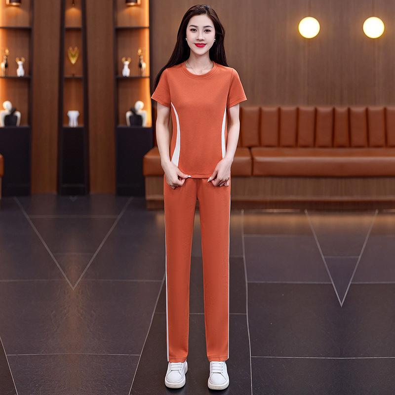 Women's Summer 2024 Square Dance Fashion Two-Piece Suit