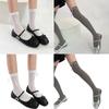 Ballett Elegante Samt Over-the-Calf Lange Socken für Damen Mädchen Süße Band Schleife Einfarbig Oberschenkelhohe Strümpfe