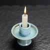 1pc Ceramic Candlestick & Incense Holder Morandi Color Perfect for Sage Palo Santo Stick Ramadan Decoration (Without Incense)