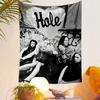 Hole Band Tapestry Wall Hanging, 90s Rock Band Art, Wall Decor for Bedroom Living Room Dorm