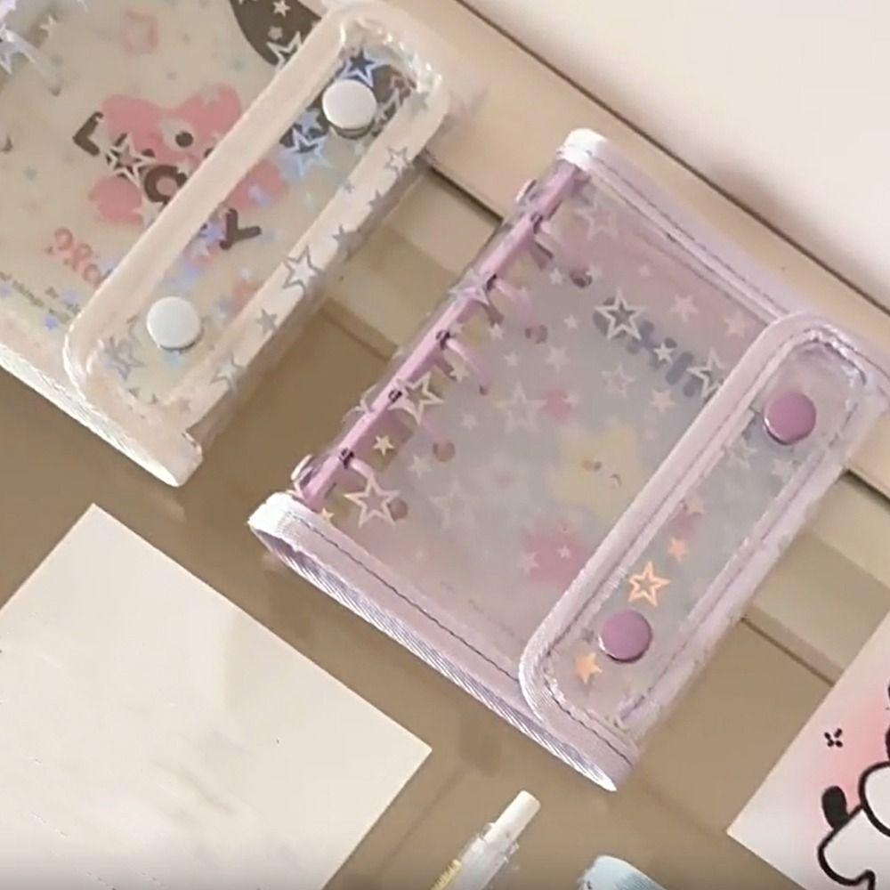 Fashion Loose-leaf A5 Photo Album Waterproof PVC Cover Photo Card Holder Cartoon Card Protective Case Girls Gift