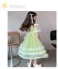 Girls' Summer Dress 2026 New Style Children's Western-style Girls' Summer Dress Three-dimensional Flower Mesh Princess Dress