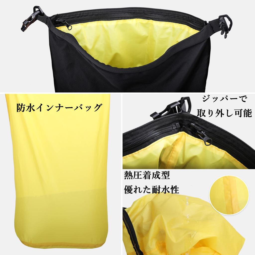 Rhinowalk Motorcycle Seat Bag, Waterproof Touring Bag, Modular Moto Pack, 10L Large Capacity, Multifunctional, Expandable, Includes Dedicated Fixing B