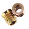 Wood Threaded Insert Nuts Zinc Plated Carbon Steel Furniture Nut (M8*15mm)