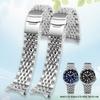 For SEIKO 5th Generation GMT Black / Blue Submariner SSK001K1/SSK003K1 Stainless Steel Watchband Solid Arc Buckle Strap Bracelet