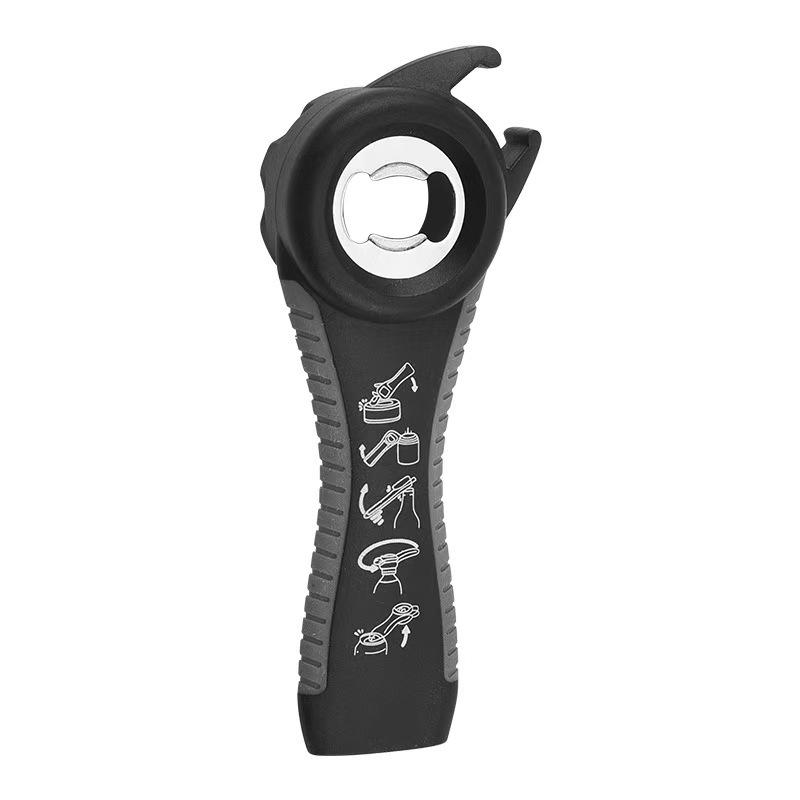 

Home Kitchen Multifunction 5 In 1 Bottles Jars Cans Manual Opener Tool Gadget One Size чёрный