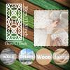 16-Piece Geometric Pattern Stencil Set - Reusable Decorative Painting Templates