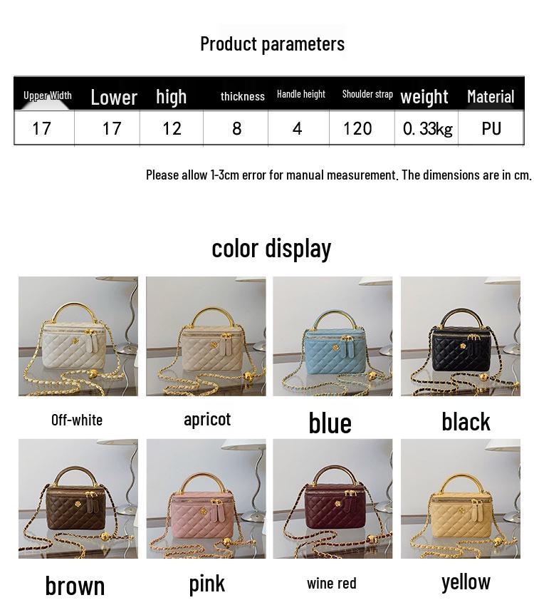 Retro Handheld Diamond Lattice Bucket Bag - 2025 Stylish Crossbody Chain Bag for Women