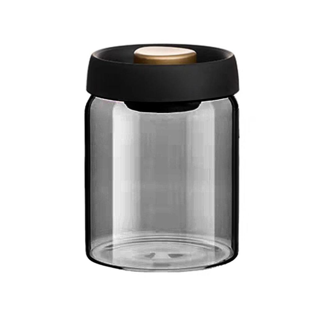Manual Vacuum Sealed Coffee Bean Tank Glass Air Extraction Airtight Container  Cereals