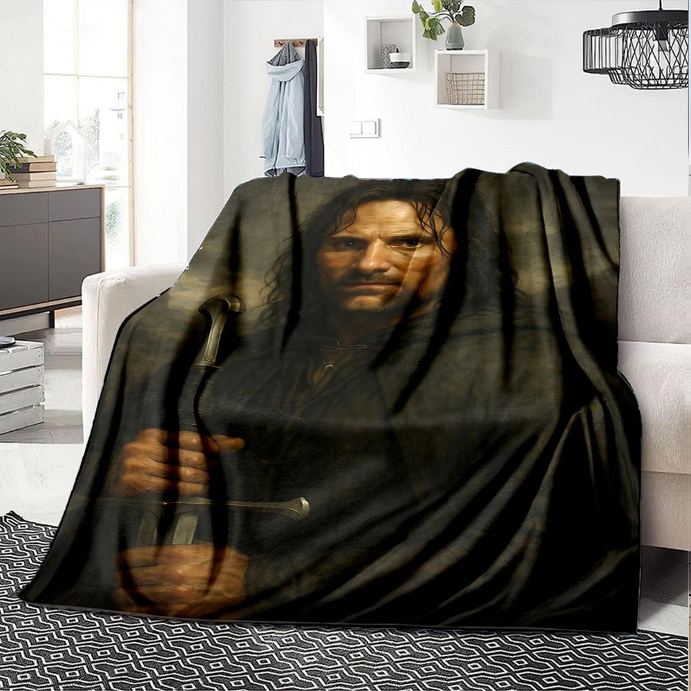 1pc sword warrior Flannel Blanket Soft Warm Throw for Home, Office, Travel, All-Season Cozy Bedding GiftL1297