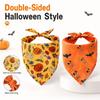 Haustier-Schal und Lätzchen-Set, 4 Halloween-verstellbare 2-teilige Halsband für Hunde und Katzen