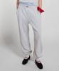 Minasu Track Logo Waffle Jogger Pants_White Melange