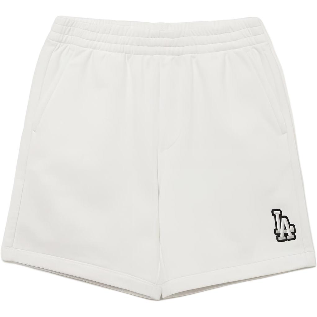New MLB Base Logo Casual Shorts Unisex White 3ASPB0433-07WHS
