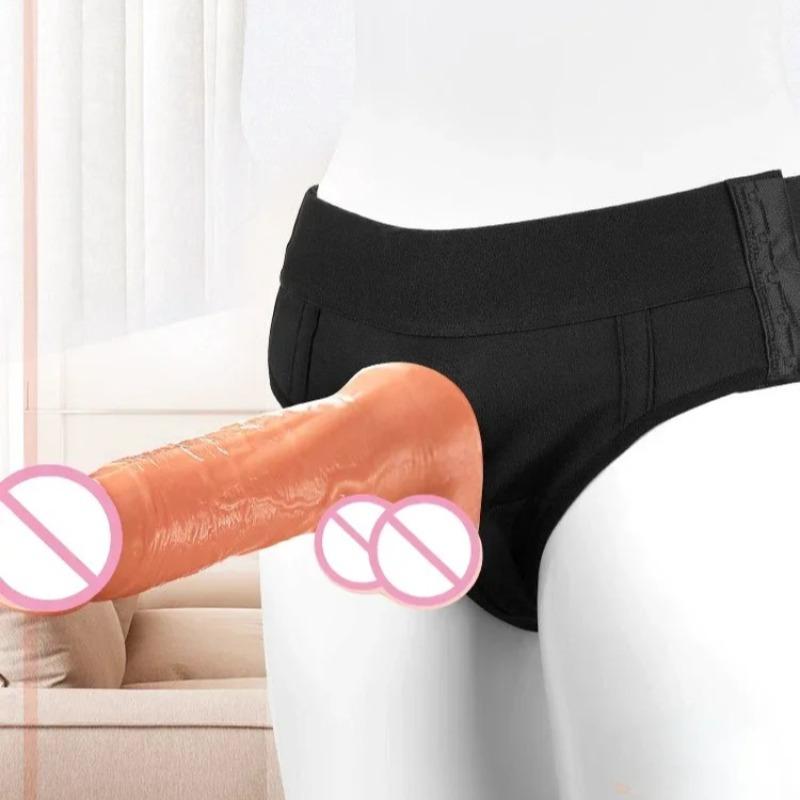 Wearable Strapon Penis Adult Sex Toys for Lesbian Women Couple G Spot Stimulator Panties Strap On Dildos Pants Erotic Products