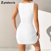 Nuovo Abito Tubolare Elegante da Donna Senza Maniche Slim Fit per il Lavoro Estivo