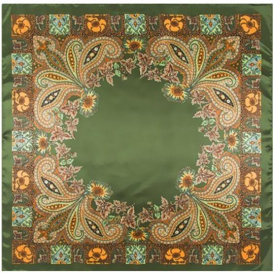 Fashion Scarf Women Luxury Brand Classical Cashew Hijab Silk Satin Shawl Scarf Foulard Square Head Scarves Wraps  New Design