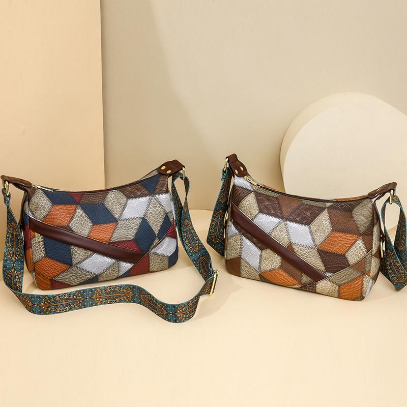 Muttertasche Großraum-Nähte Pendlertasche Weiche Ledertasche mit mehreren Taschen Damen-Umhängetasche