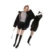 Imitation Fur Jacket Women's New Autumn and Winter Clothing Thickened Hooded Imitation Mink Plush Loose Short Imitation Rabbit Fur
