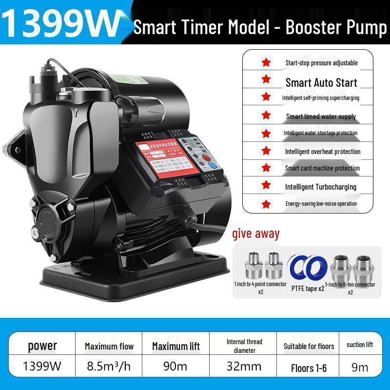 220V Household Automatic Hot & Cold Water Booster Pump for Faucets & Wells