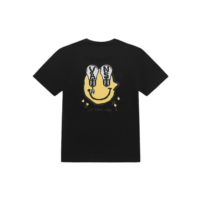 Vans T Shirts Unisex Black Crew Neck Moderate Straight Fit VN000909BLK L