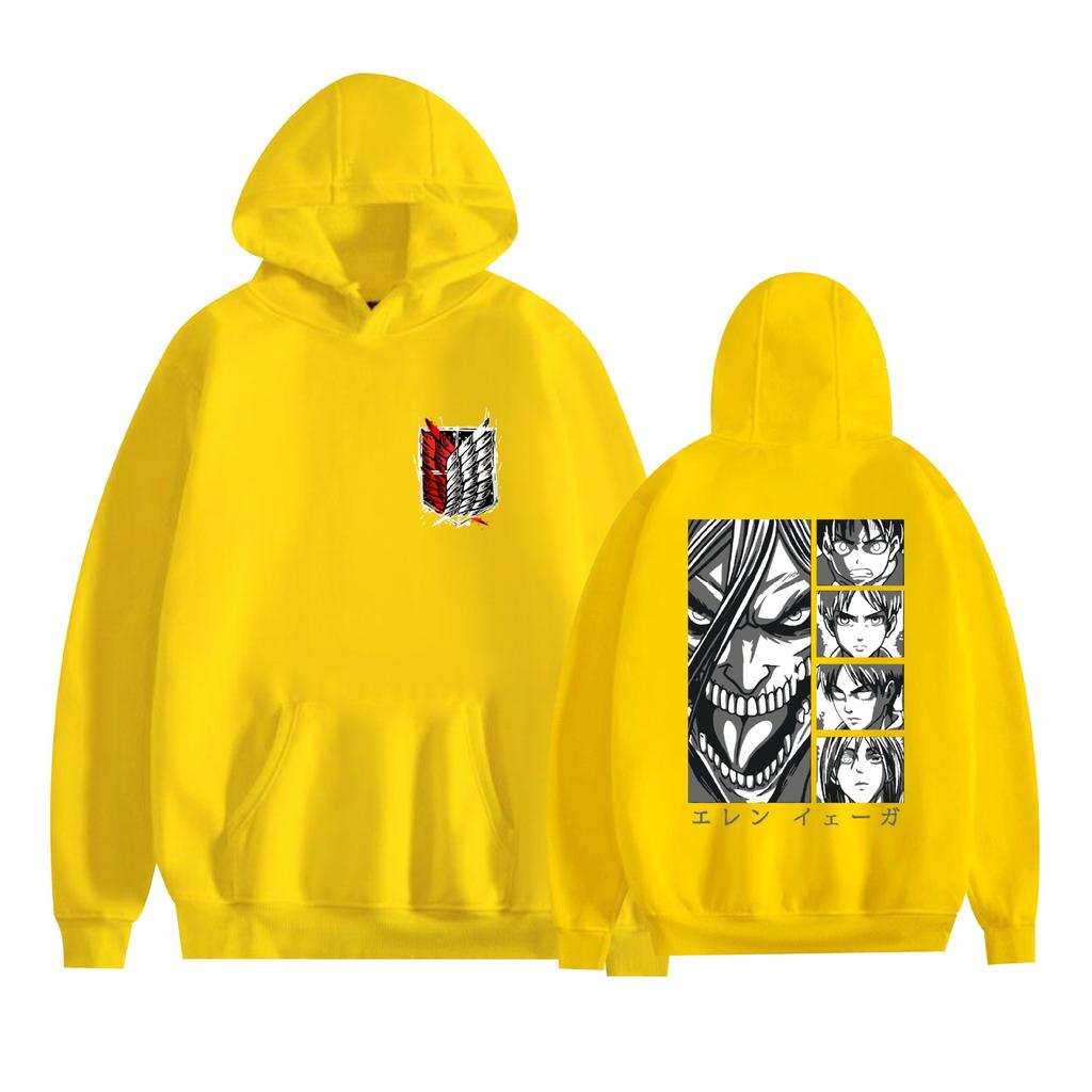 Attack on Titan Anime Printed Men's Fashion Long Sleeve Hoodie Cartoon Sweatshirt