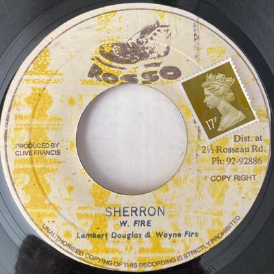 Disque 7 pouces LAMBERT DOUGLAS & WAYNE FIRE - Sherron NONE Rosso Jamaïque Reggae, Ska & Dub Occasion