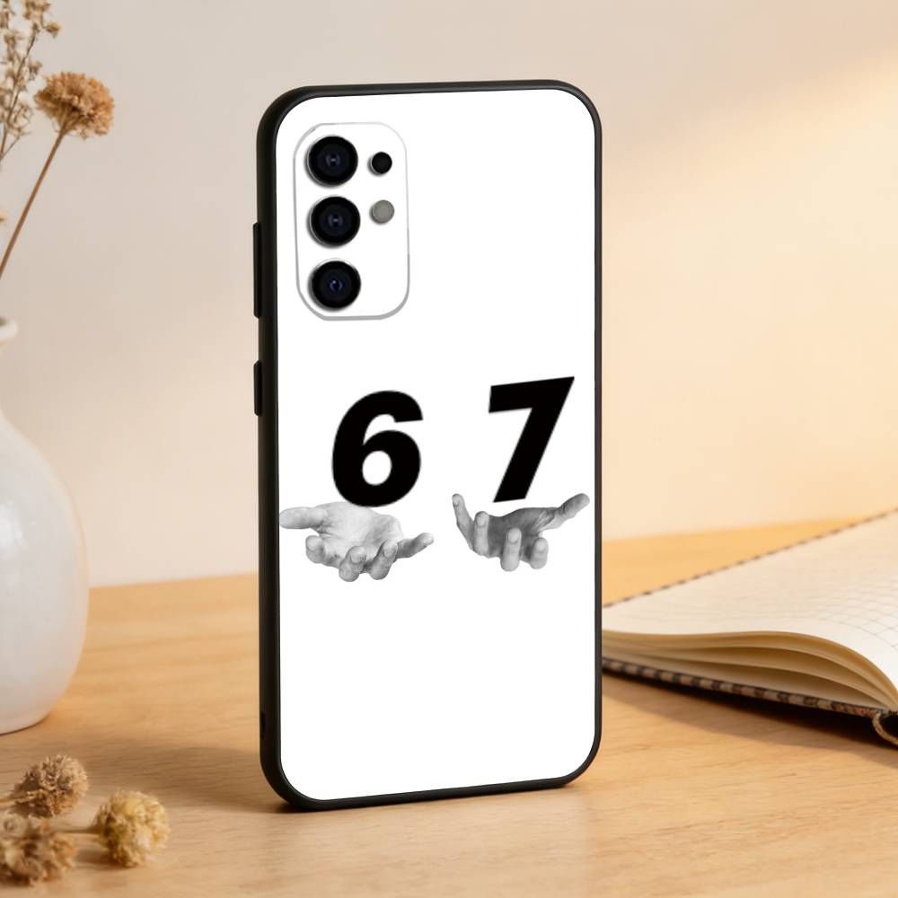 

Шість Сім 67 Чохол для телефону Чорний Силіконовий М який Для Samsung S25,S24,S21,S22,S23,S30,Ultra,S20,Plus,Fe,Lite Samsung S21plus