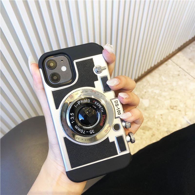 Retro Creative Camera Phone Case: Compatible with iPhone 14/13/12/11, PROMAX, XR - Drop-Proof Protection